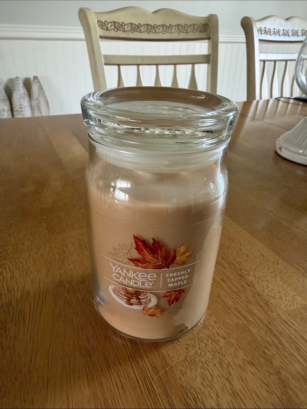Yankee Candle Large Jar Freshly Tapped Maple NWT